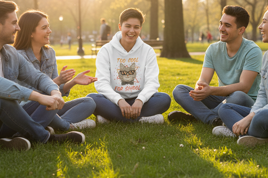Sweat à capuche Chat cool