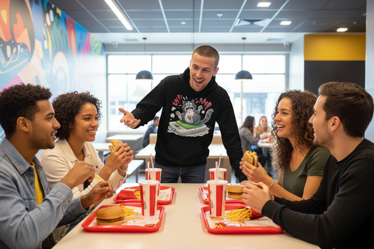 Sweat à capuche Chat maladroit